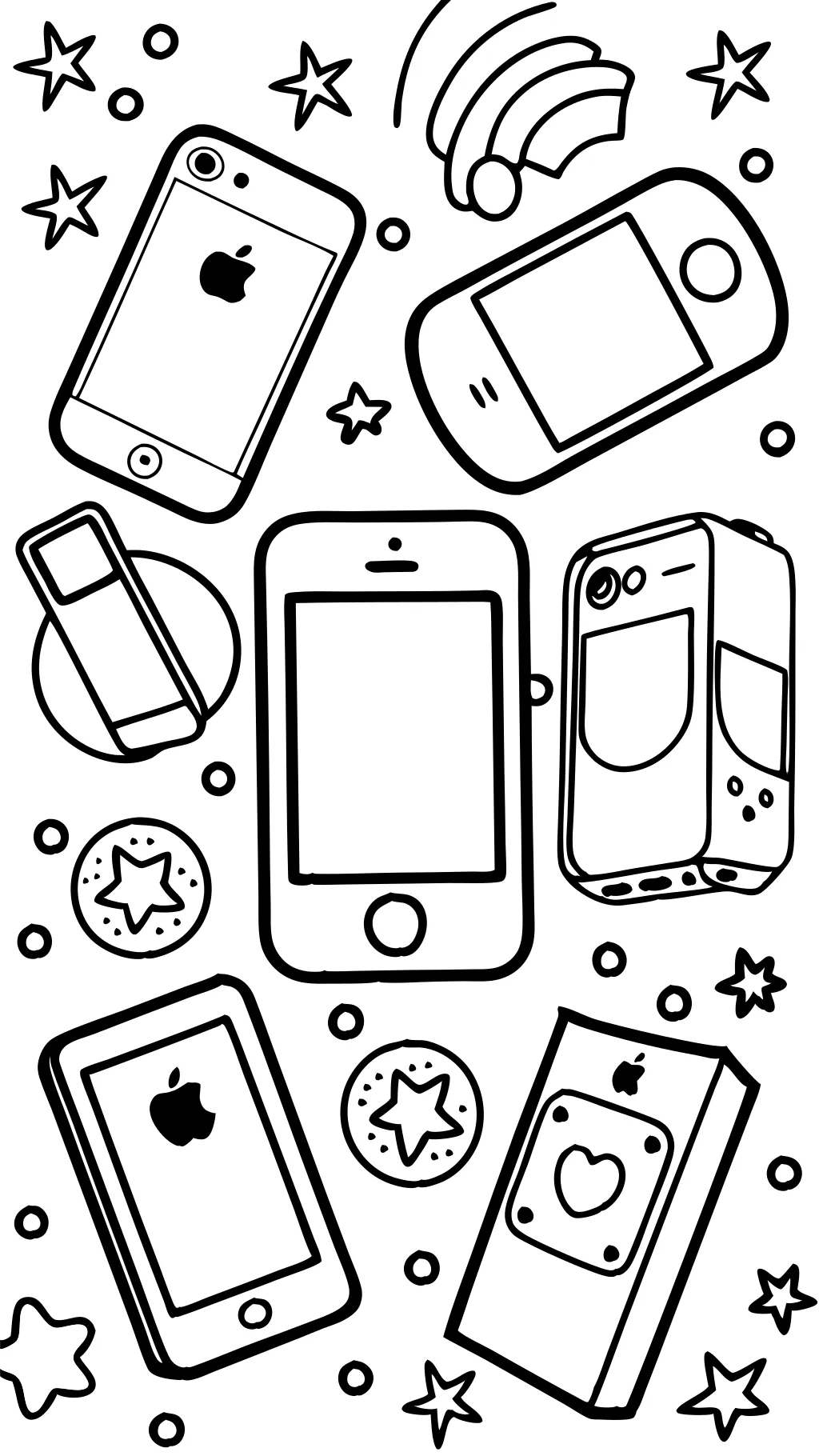 iphone coloring pages